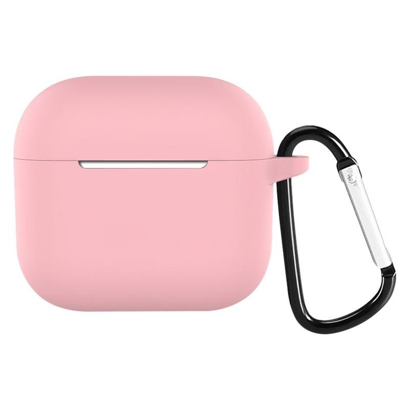 Devia Silicone Suit Case růžová / Pouzdro / Apple AirPods 3 / Silikonové (Kopfhörer Hülle) (6938595351105)