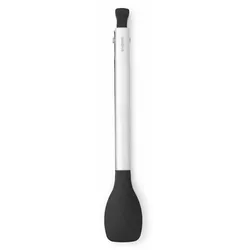 Brabantia Küchenzange Non-Stick Profile, Küchenhelfer, Grillzange, Stahl / Kunststoff, Matt Steel, 27.2 cm, 250989