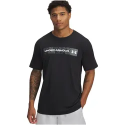 Under Armour, Herren, Sportshirt, Camo Chest Stripe Ss (M), Schwarz