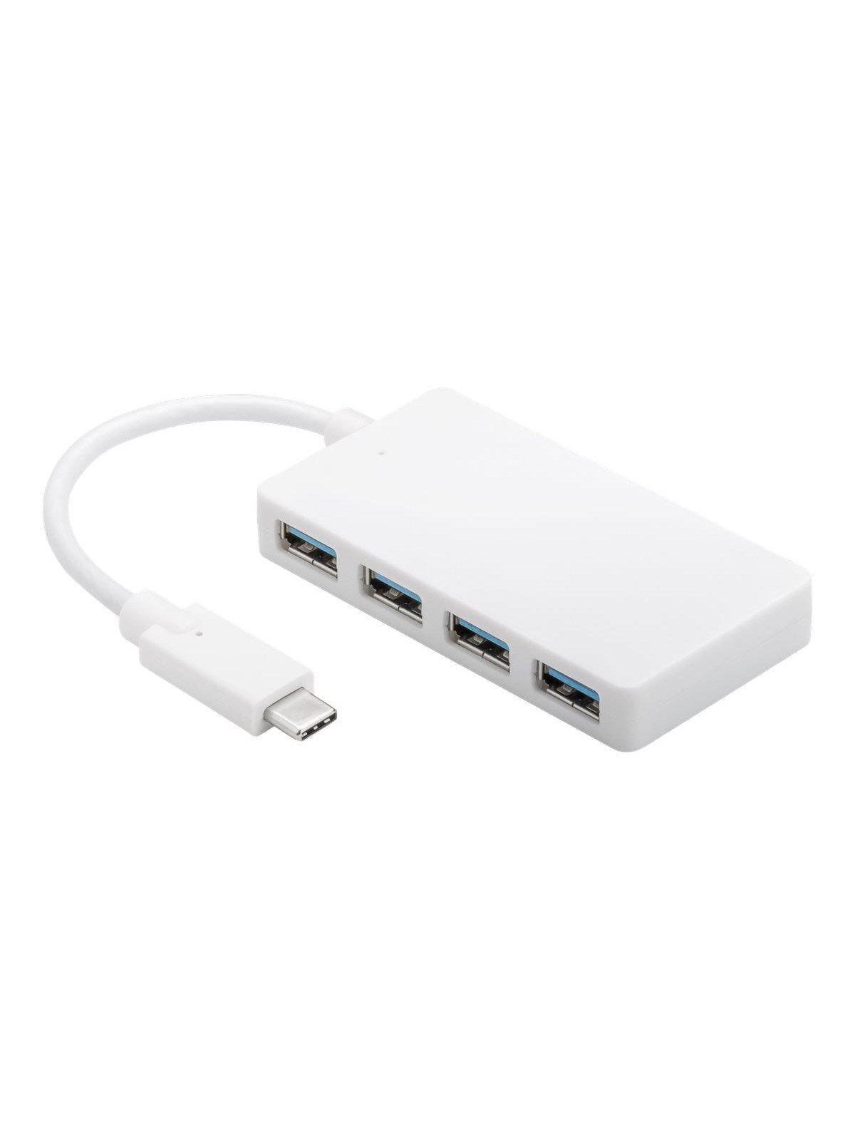MicroConnect Connect - hub - 4 ports USB-Hubs - USB 3.2 - 4 - Weiß