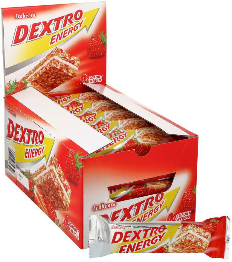 Dextro Energy Riegel, Erdbeere 25x35 g Riegel