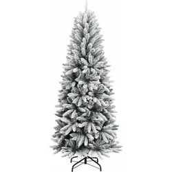 vidaXL, Weihnachtsbaum, Jannis (mit LEDs und Silberkugeln) (150 cm)