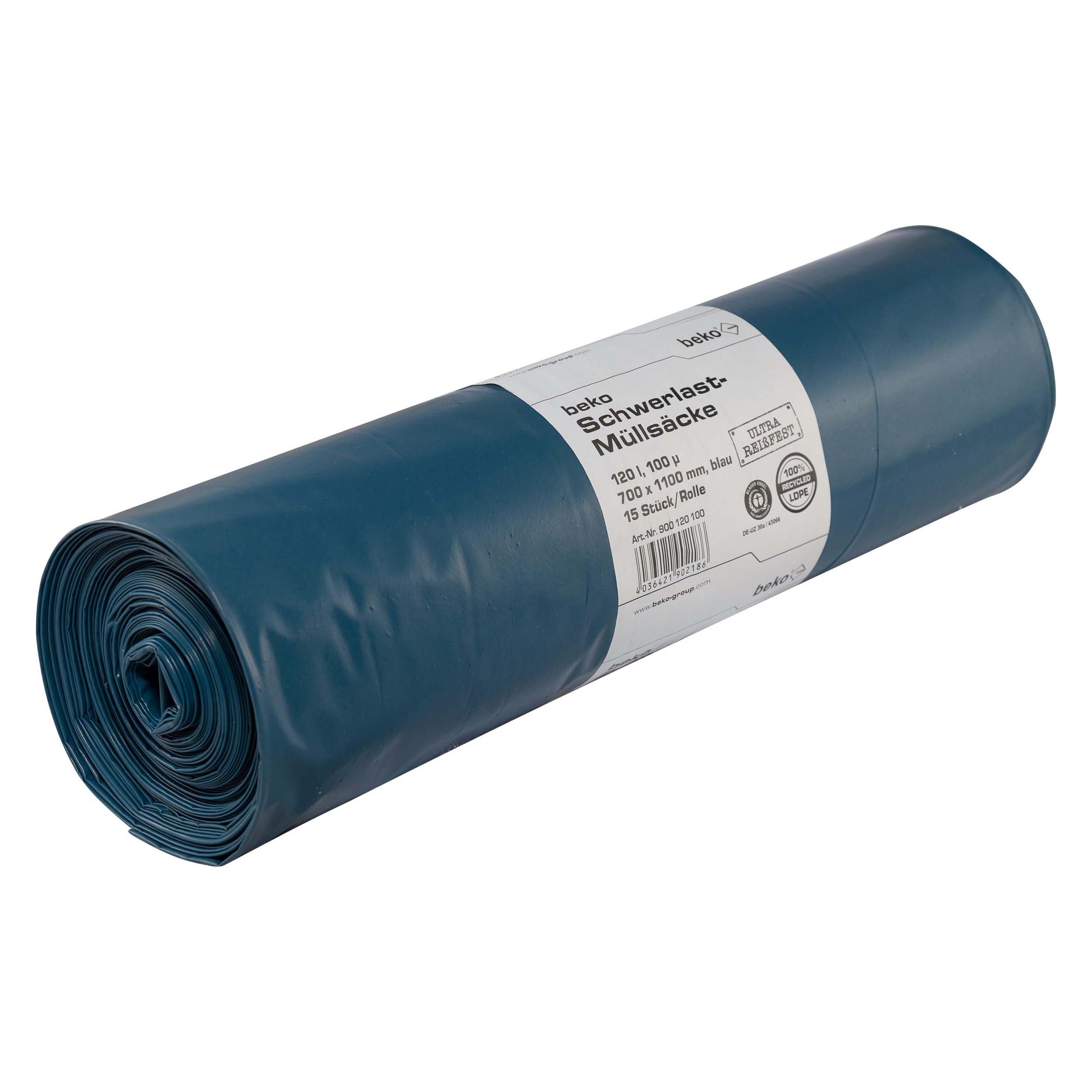 Beko Schwerlast-Müllsäcke 120 l (15x, 120 l) (900 120 100)