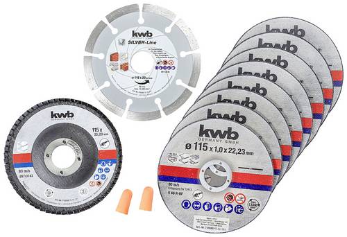 Kwb 712041 Trennscheiben-Set 115mm 10 St. Edelstahl