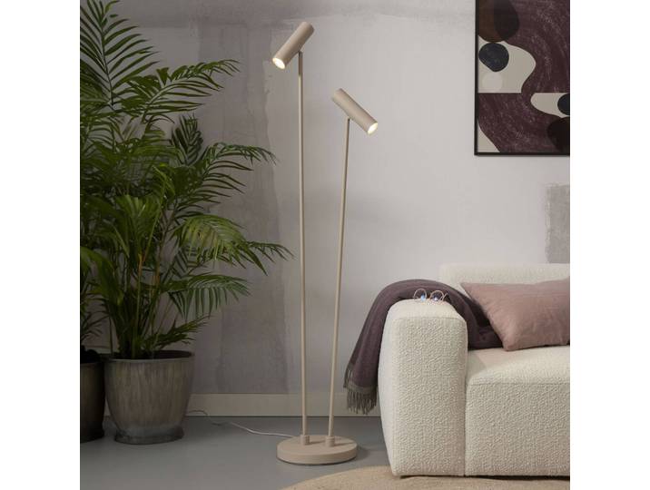 IT´S ABOUT ROMI Stehlampe Havana, creme / amber, für Wohn- / Esszimmer, Metall, Design, Stehlampe