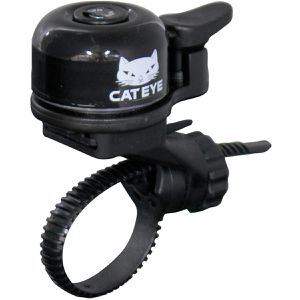 CATEYE Fahrradklingel OH-1100, schwarz, Glocke, Mini, Messing
