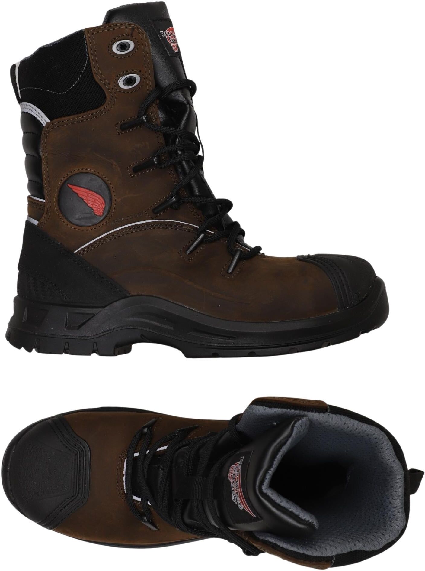 Red Wing Shoes Herren Stiefel, Braun, Gr. EU 38, Tex / Membran / kein / Etikett - Second Hand