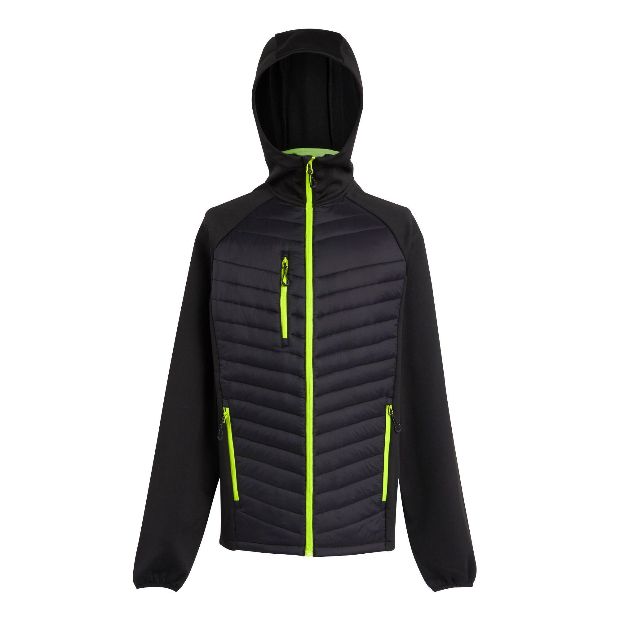 Regatta Heren Navigate Quilted Hybride Jas (Zwart/Lijkgroen)