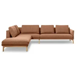 Segmüller Werkstätten Ecksofa Silenzio04 Stoff Orange