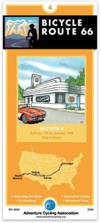 Route 66 - Bicycle Map #4   Adventure Cycling Association