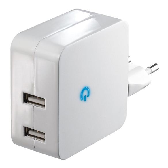 Olight Solight DC41 USB nabíjecí adaptér bílá / 2x USB / 2x 2400mA / AC 230V (2 Ports) (DC41)