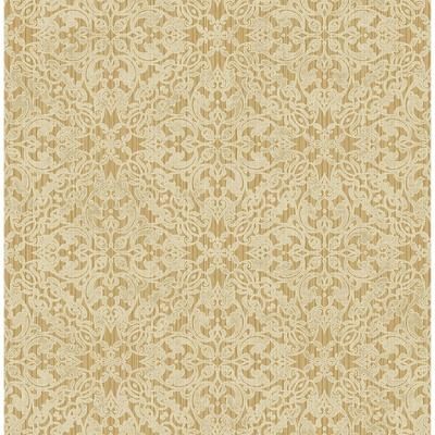 Seabrook Designs Crenshaw Lace Unpasted Wallpaper