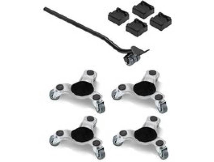 VEVOR Chariot de Déménagement 4PCS Déplace Meubles Lourds Capacité de Charge 200 kg 3 Roues Pivotantes Plateau Roulant Manutention Déménageur Acier au Carbone pour Meuble Réfrigérateur Canapé Armoire