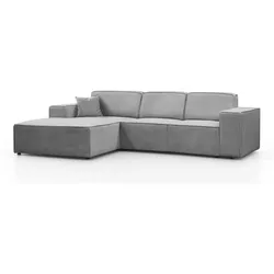 ECKSOFA ohne Schlaffunktion Pedro L hellgrau links