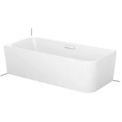BetteArt IV Eck-Badewanne halb freistehend, Ecke links, 2-Sitzer, 1850x800x420mm, 3480-000CERHK,AS, Farbe: Weiß mit Antirutsch Sense