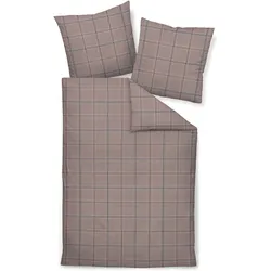 Bettwäsche DAVOS Biber ( 200x220 cm, mit 2 Kissen) - 200x220 cm, mit 2 Kissen