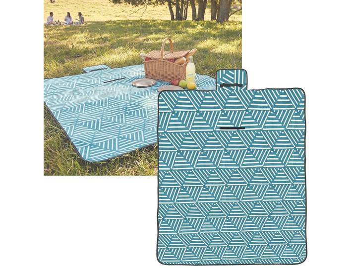 Picknickdecke, türkis, 150x130 cm