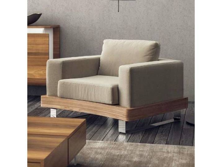 Xlmoebel Loungesessel Cremefarbiger Lesehocker mit eleganter Ästhetik (1-St., Sessel), Hergestellt in Europa