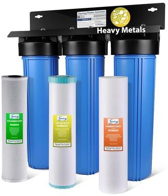 iSpring 3-Stage Heavy Metal Reducing Whole House Water Filtration