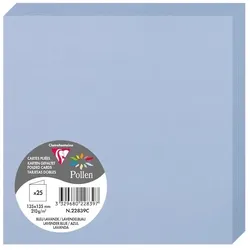 Pollen 250x Doppelkarte Pollen 135x135mm 210g - Lavendelblau 22839C