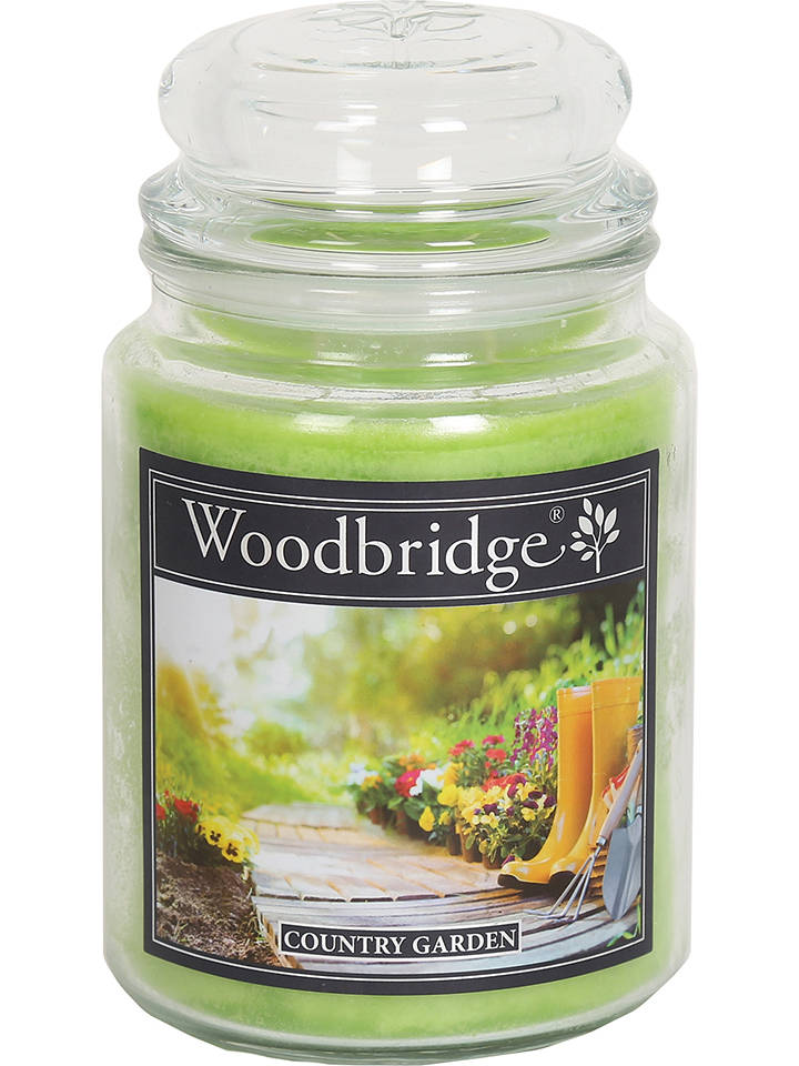 Woodbridge Duftkerze "Country Garden" in Grün - 565 g - onesize