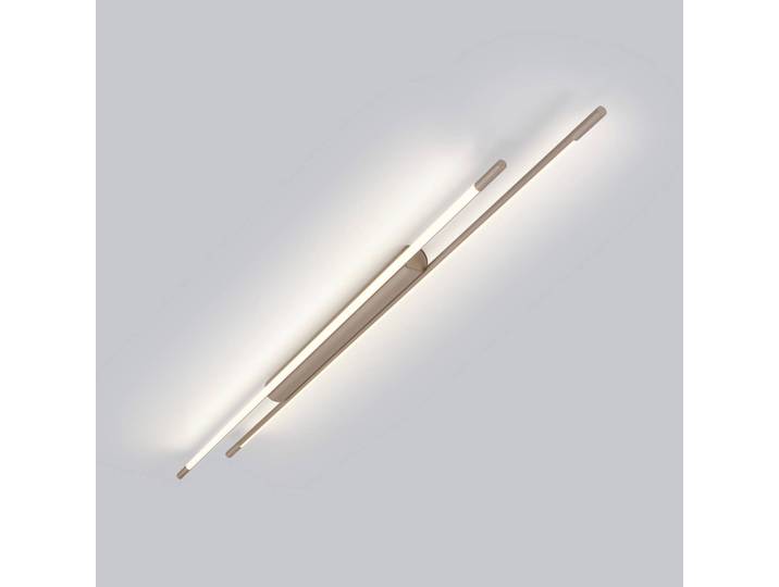 Helestra LED Deckenleuchte LEDA, dimmbar, braun / rost, für Arbeitszimmer / Büro, Aluminium