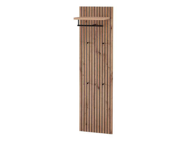 Garderobenpaneel mit Kleiderstange 42 x 151 x 30cm Braun/Braun