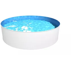 Steinbach Stahlwand Swimming Pool "New Splasher Secure",weiß,Ø 350 x 90 cm
