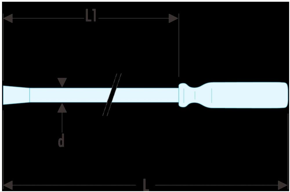 Facom Krafthebel mit großem Querschnitt 460mm (D.3-18)