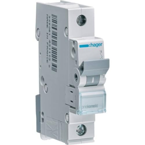 Hager MCN120 C-type 1P 1-module installatieautomaat