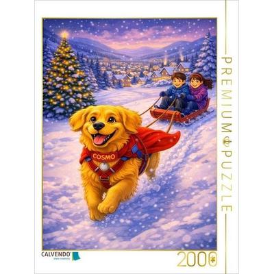 CALVENDO Puzzle Der Schlittenhund | 2000 Teile Lege-Größe 90 × 67 cm Foto-Puzzle für glückliche Stunden