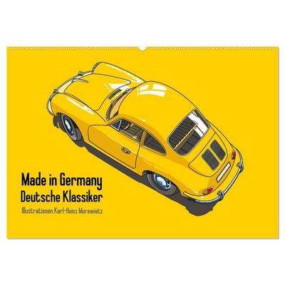 Made in Germany - Illustrationen deutscher Oldtimer (Wandkalender 2027 DIN A2 quer), CALVENDO Monatskalender