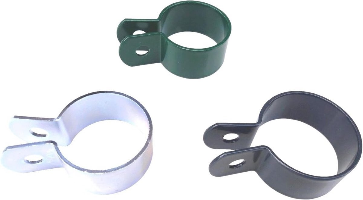 5 Stuks Eindklemmen voor Hekpalen 48 mm Groen - Universele Bevestiging