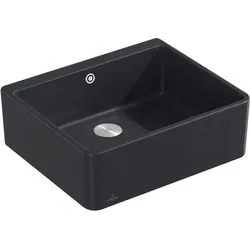 Villeroy & Boch Spülstein Einzelbecken Spülstein Einzelbecken 60 X 636002 595x500 mm Pure Black 636002R7
