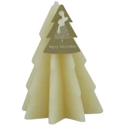 Deko Kerze Tannenbaum Lio beige 9cm