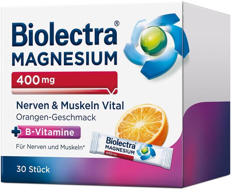 Biolectra Magnesium 400 mg Nerven & Muskeln Vital 30stk