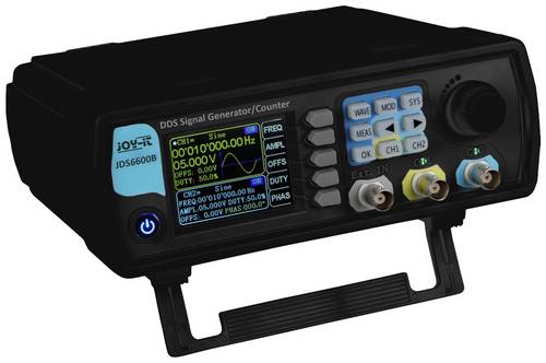 Joy-it JT-JDS6600-B Signalgenerator 0Hz - 60MHz 2-Kanal Dreieck, Lorentzkurve, Puls, Rauschen, Rechteck, TTL, Sinus