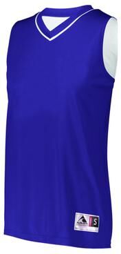Augusta Sportswear 154 Athletic Women's Reversible Jersey T-Shirt in Purple/White size Medium   Polyester