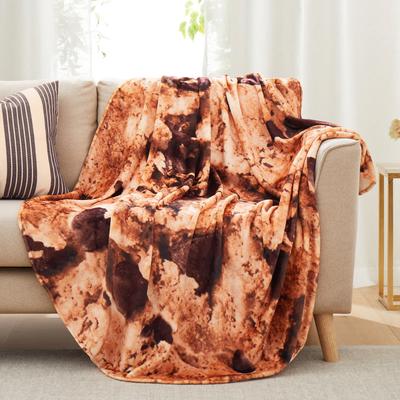 Peace Nest Kids' and Adult Halloween Food Throw Blanket, Microfiber Funny Food Blanket for Home or Dorm Decor