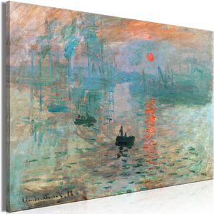 Artgeist Wandbild Claude Monet Impression, Leinwand, Querformat, 90x60cm