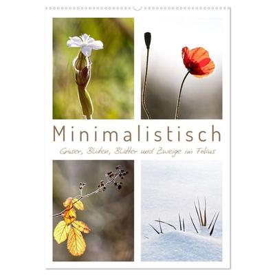 Minimalistisch, Gräser, Blüten, Blätter und Zweige im Fokus (Wandkalender 2026 DIN A2 hoch), CALVENDO Monatskalender