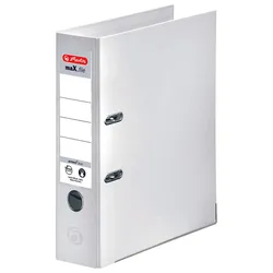 herlitz Ordner Rückenbreite 8 cm DIN A4 Kunststoff weiß