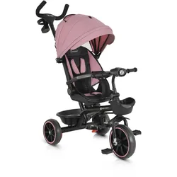 Byox Dreirad, Tricycle Summer, Fußstütze klappbar, Musik, Becherhalter, Körbe rosa