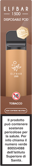 Elfbar Tobacco Elf Bar Pod Mod Usa E Getta - 1500 Puffs