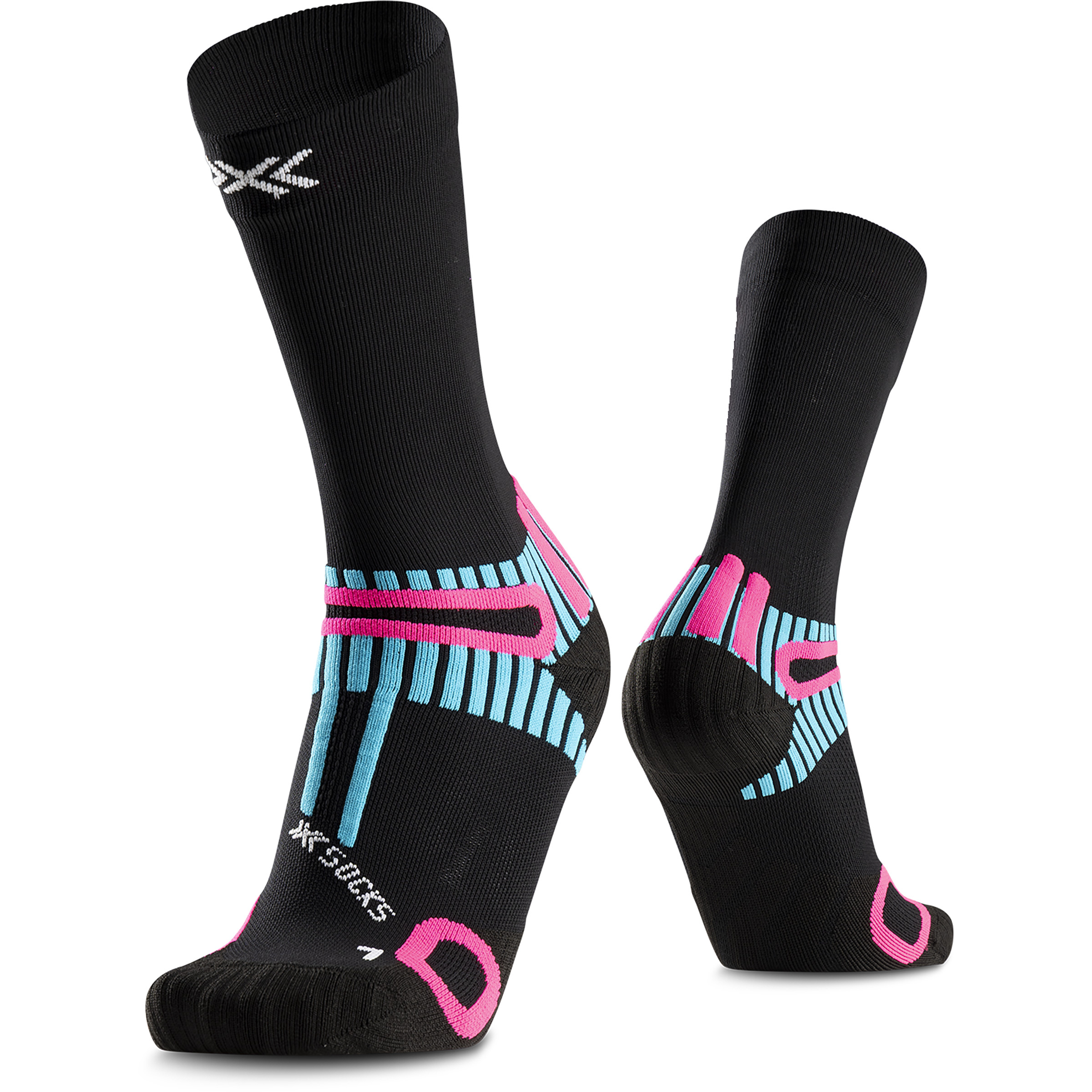 X-Bionic Hike Perform Crew Wandersocken grau Größe 37 Camping Elastisch