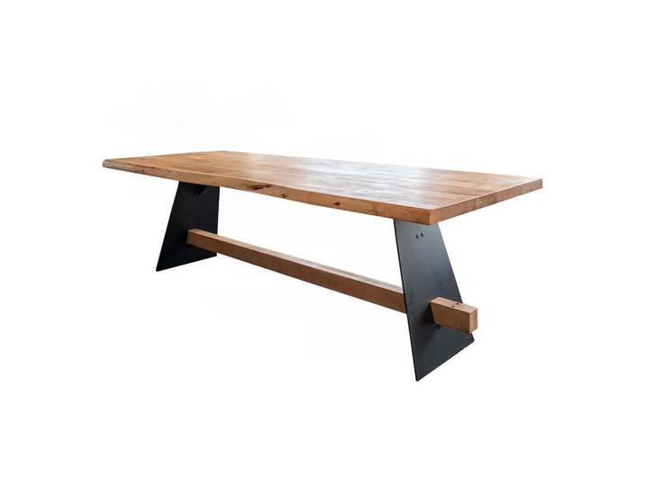 Kawola Esstisch MIT Baumkante Arborio Braun Akazie, Metall, Echtholz,Akazie, Rechteckig, 280x78x100 cm, Esszimmer, Esstische