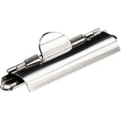 10 Blockklammer mit Griff, 88mm, Metall, silber