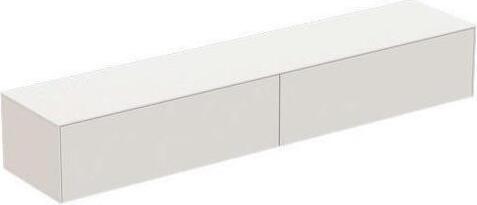 Waschtischplatte CONCA ohne Ausschnitt, 2387x505mm weiß matt weiß matt