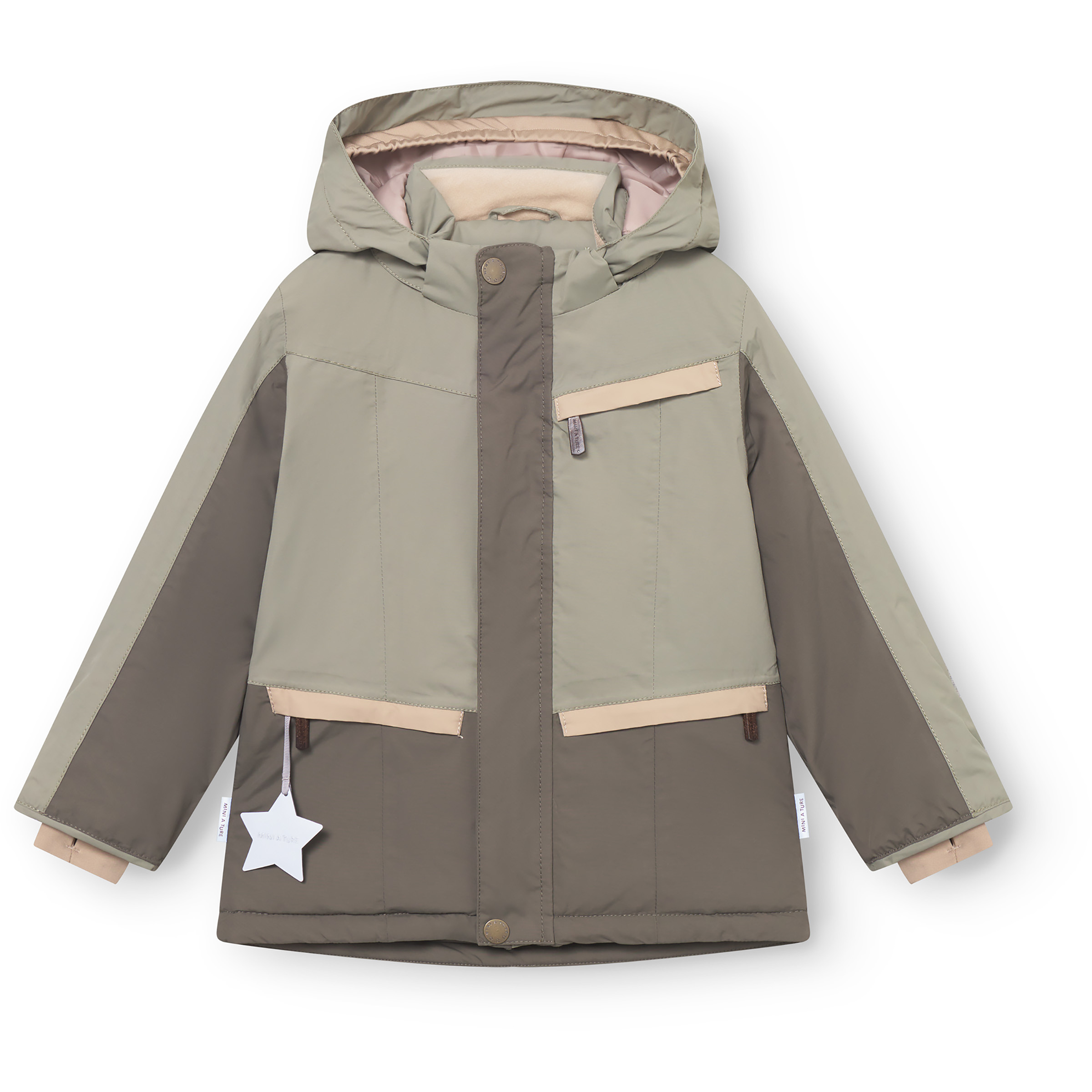 Mini A Ture Matvestyn Winter Kinder Isolationsjacke mehrfarbig Größe 110 Lifestyle Wasserdicht Wasserabweisend