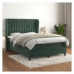 vidaXL, Boxspringbett, Braden Buttons (140 x 200 cm)